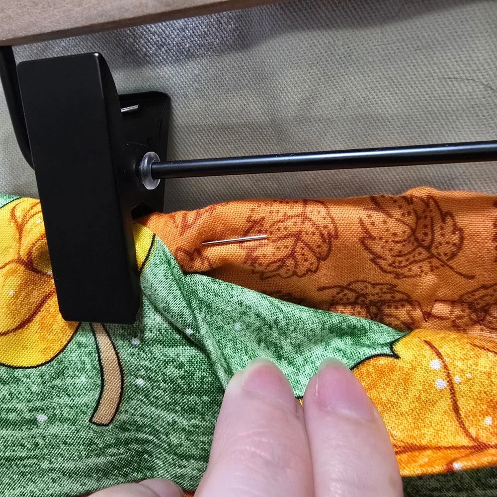 Handmade Halloween Welcome Banner Quilt Cat Pumpkin Crow House Fall Autumn Decor